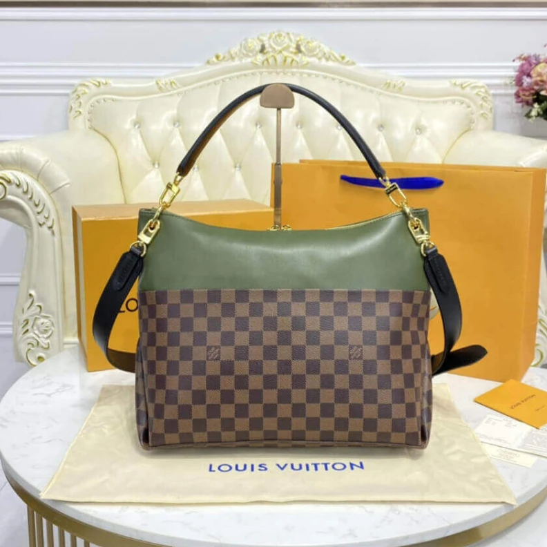 Louis vuitton locations Strap Drop Louis Vuitton Maida Hobo Khaki Green