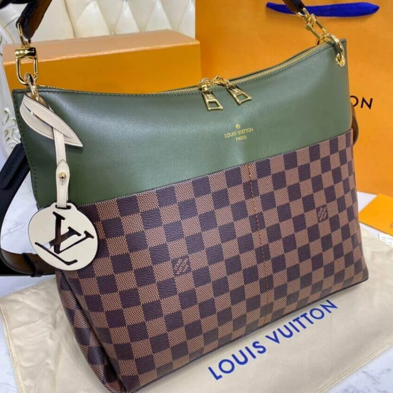 Louis vuitton locations Strap Drop Louis Vuitton Maida Hobo Khaki Green