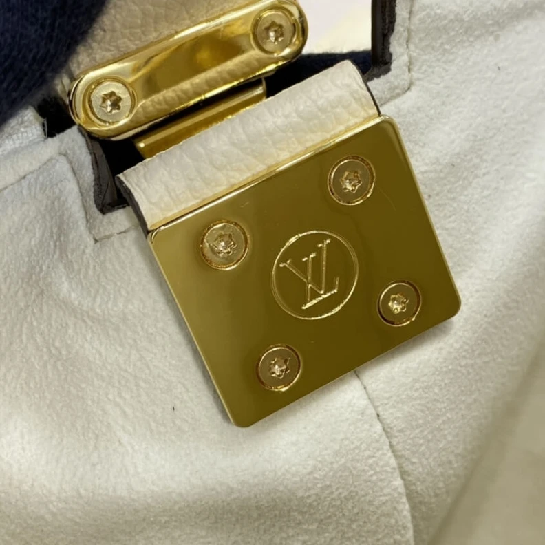 Replica bags lv Handle: S Louis Vuitton Marshmallow Hobo Bag Cream Saffron