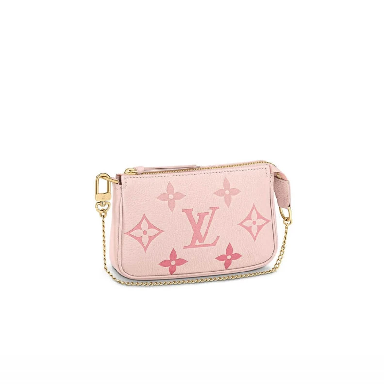 Microfibe Louis Vuitton Mini Pochette Accessoires Pink