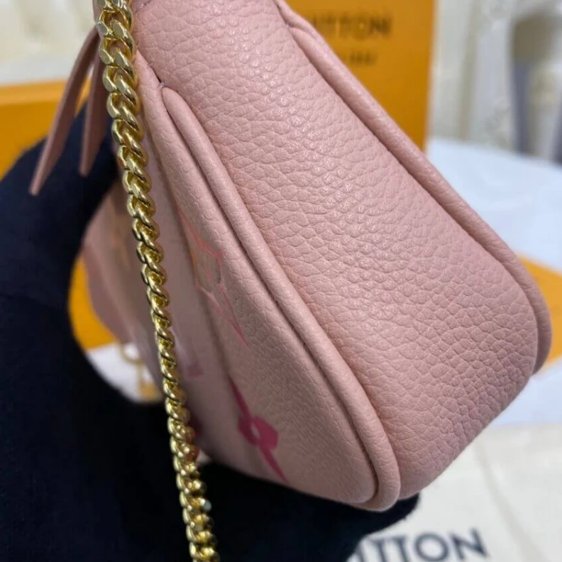 Mythick Microfibe Louis Vuitton Mini Pochette Accessoires Pink