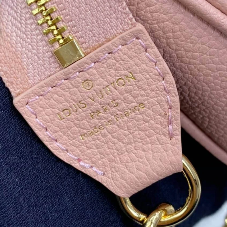 Mythick Microfibe Louis Vuitton Mini Pochette Accessoires Pink