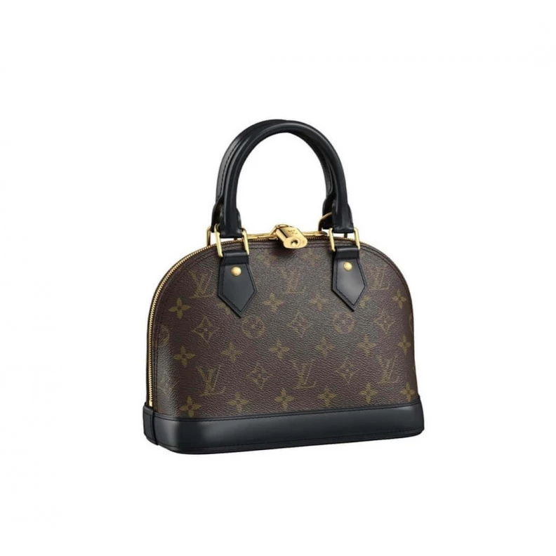 25 x 19 x LV Monogram Alma BB Black