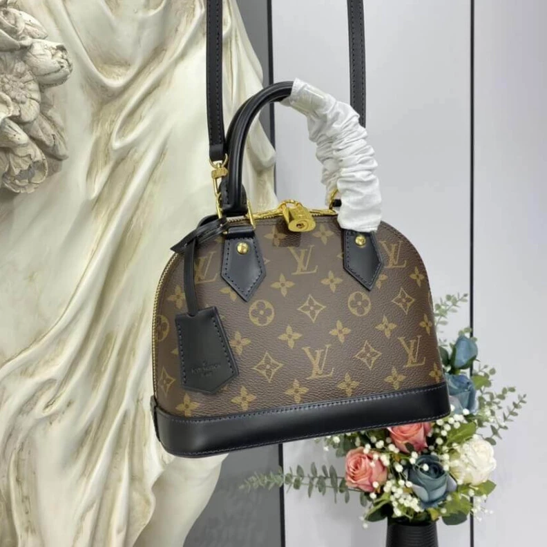 Mythick ru 25 x 19 x LV Monogram Alma BB Black