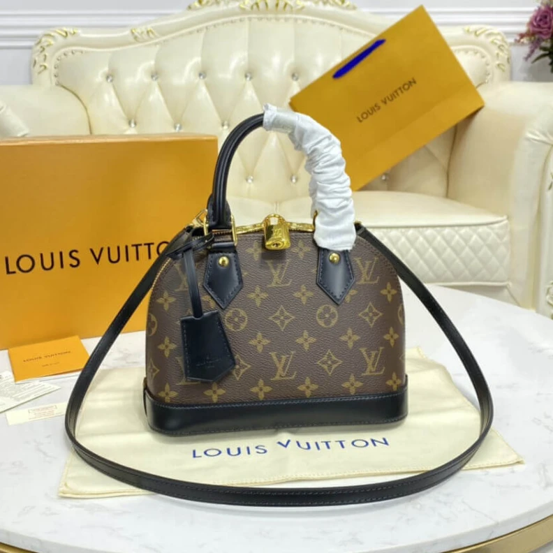 Mythick ru 25 x 19 x LV Monogram Alma BB Black