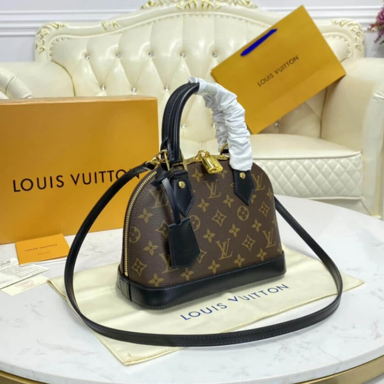 Mythick ru 25 x 19 x LV Monogram Alma BB Black