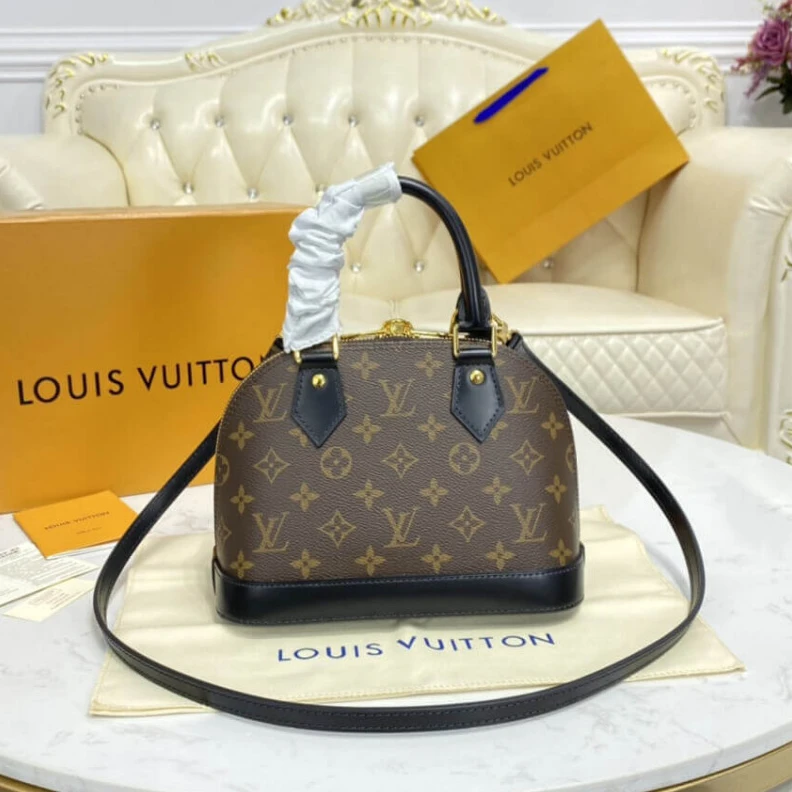 Mythick ru 25 x 19 x LV Monogram Alma BB Black