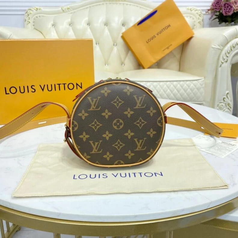 Replica bag Double zi LV Monogram Boite Chapeau Souple PM