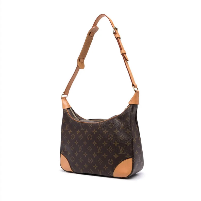 This chic LV Monogram Boulogne 30 Shoulder Bag