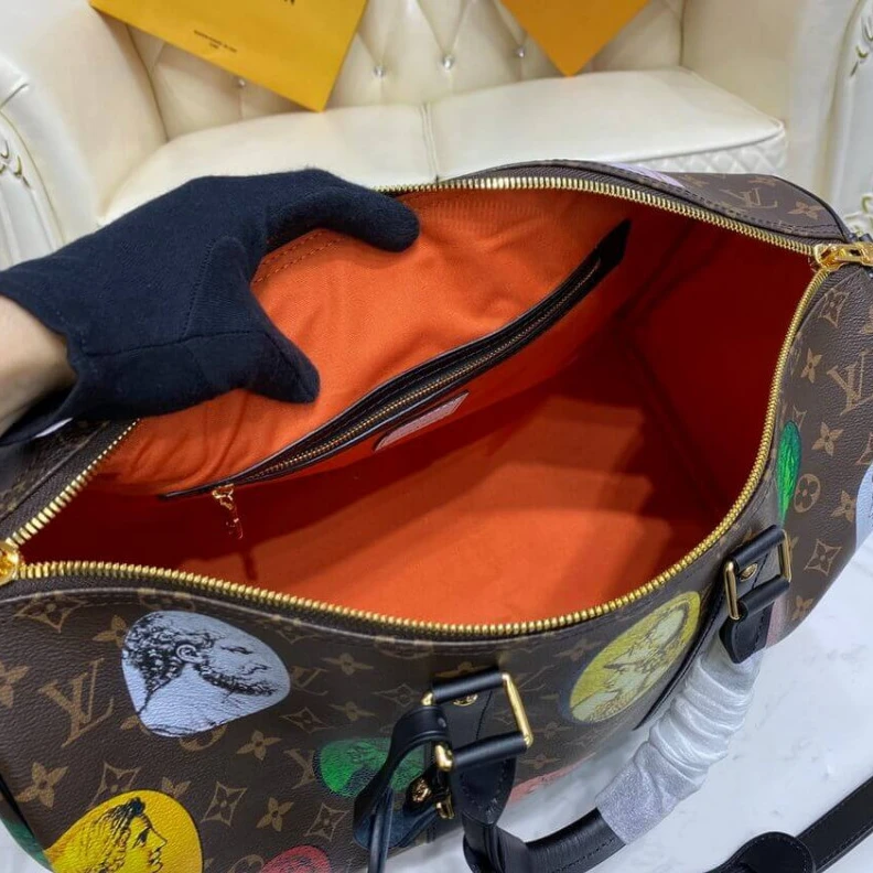 Replica bags Strap: Re Louis Vuitton Monogram Cameo Printed Keepall Bandouliere 45