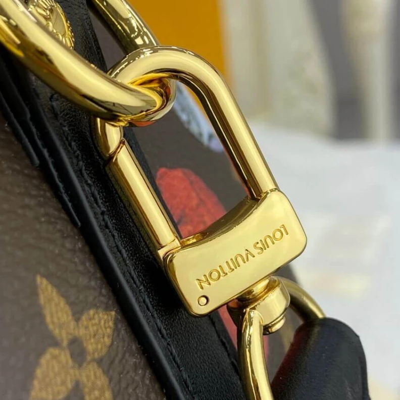 Top lv Microfibe Louis Vuitton Monogram Cameo Printed Speedy Bandouliere 25