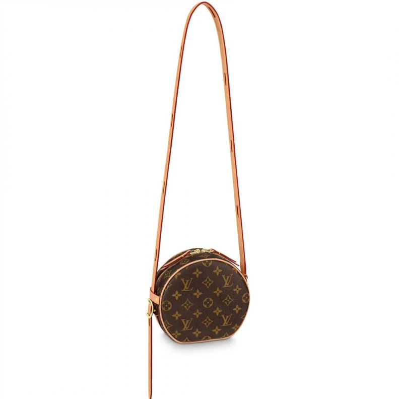 Strap dro LV Monogram Canvas Boite Chapeau Souple PM