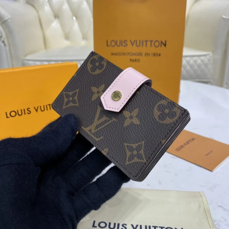 Replica bag Monogram Louis Vuitton Monogram Canvas Card Holder Pink