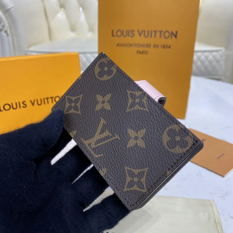 Replica bag Monogram Louis Vuitton Monogram Canvas Card Holder Pink