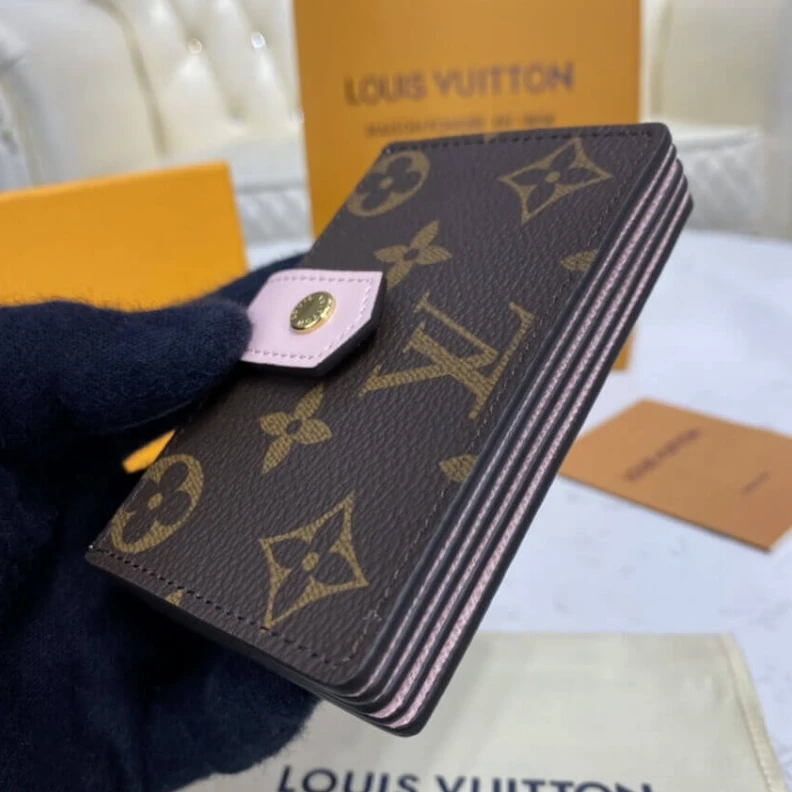 Replica bag Monogram Louis Vuitton Monogram Canvas Card Holder Pink