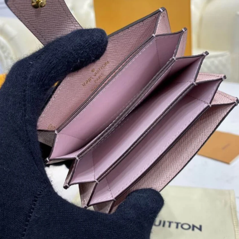 Replica bag Monogram Louis Vuitton Monogram Canvas Card Holder Pink