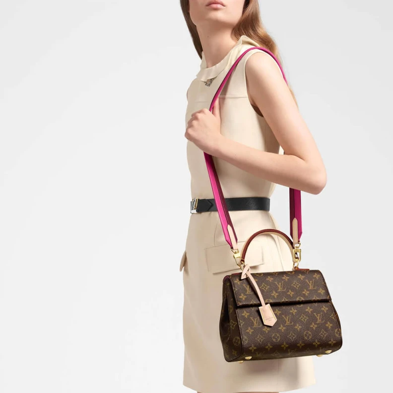 Replica bags lv Handle: S LV Monogram Canvas Cluny BB
