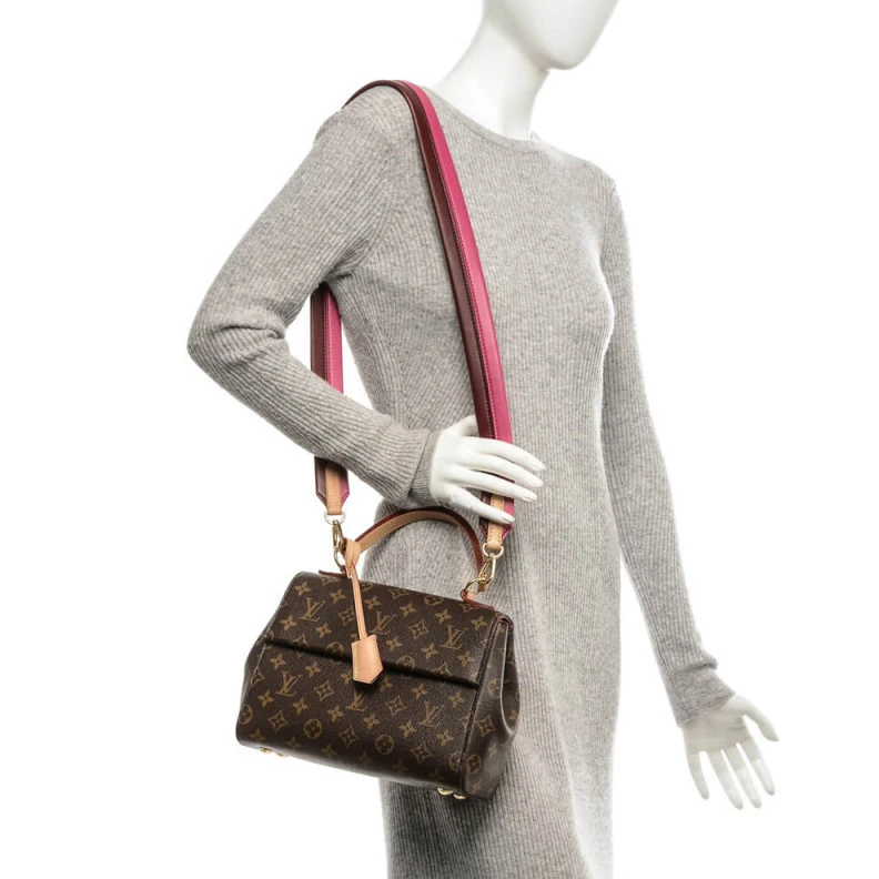 Replica bags lv Handle: S LV Monogram Canvas Cluny BB