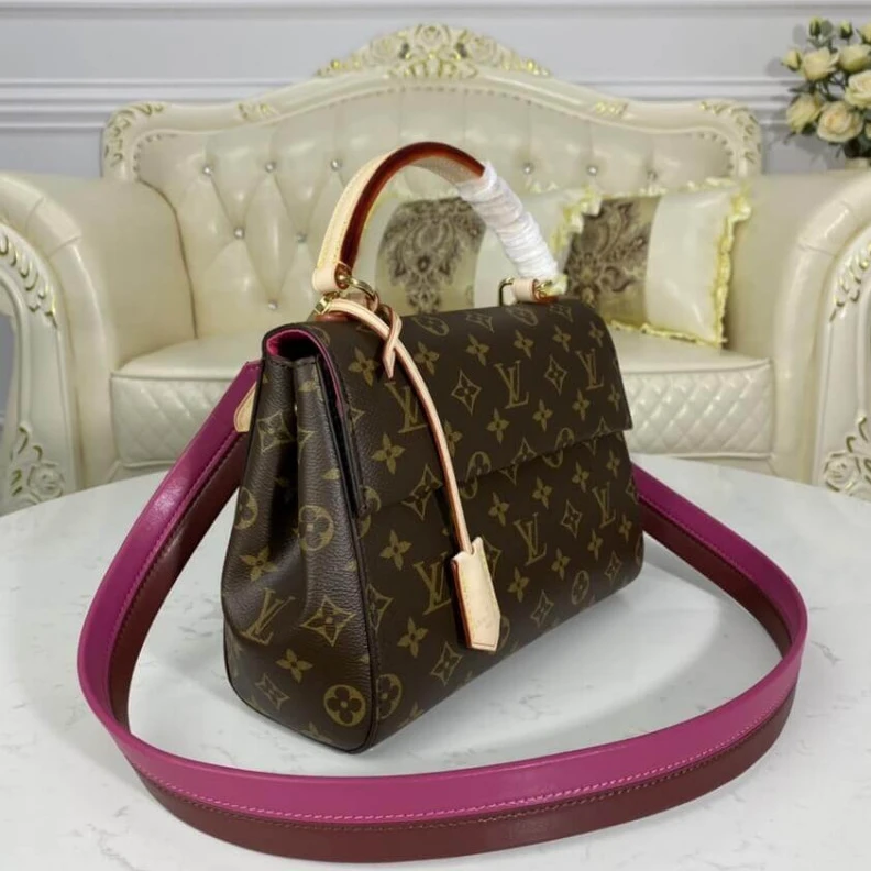 Replica bags lv Handle: S LV Monogram Canvas Cluny BB