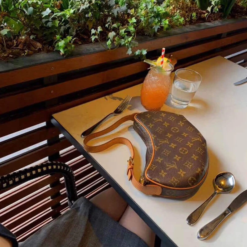 Replica bags lv Monogram LV Monogram Canvas Croissant PM Bag