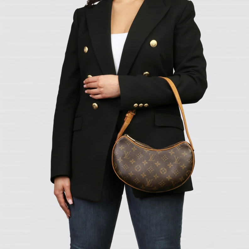 Replica bags lv Monogram LV Monogram Canvas Croissant PM Bag