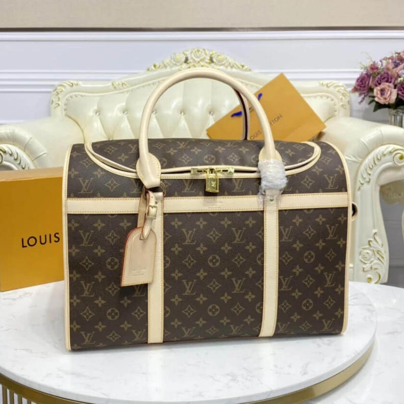 Mythick ru Handle: D LV Monogram Canvas Dog Carrier 50