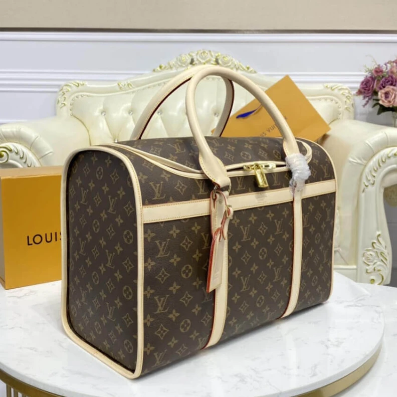 Mythick ru Handle: D LV Monogram Canvas Dog Carrier 50