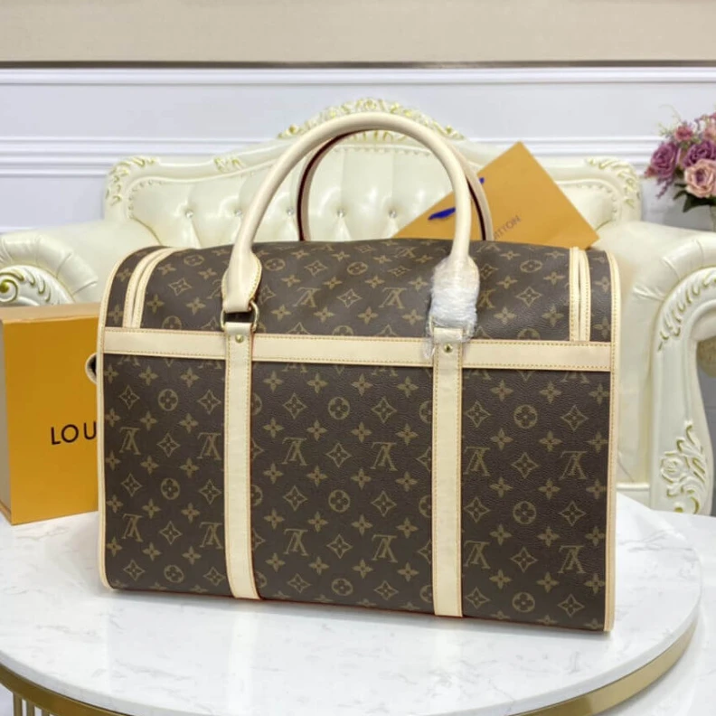 Mythick ru Handle: D LV Monogram Canvas Dog Carrier 50