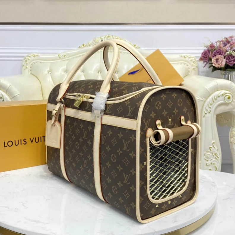Mythick ru Handle: D LV Monogram Canvas Dog Carrier 50