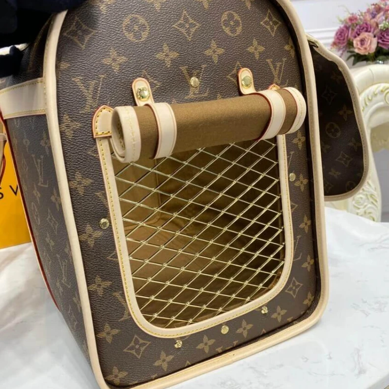 Mythick ru Handle: D LV Monogram Canvas Dog Carrier 50