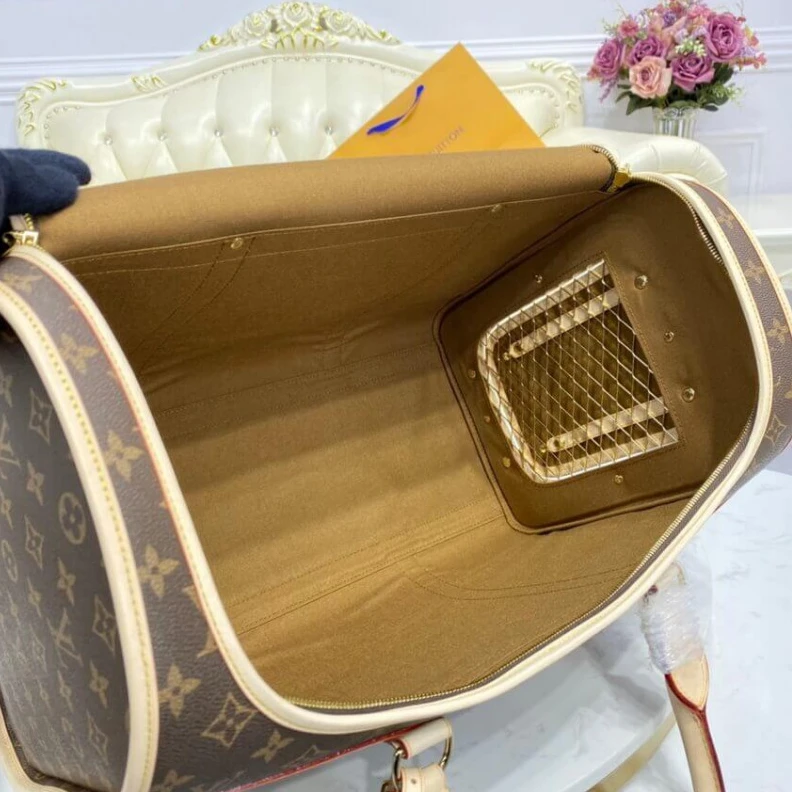 Mythick ru Handle: D LV Monogram Canvas Dog Carrier 50