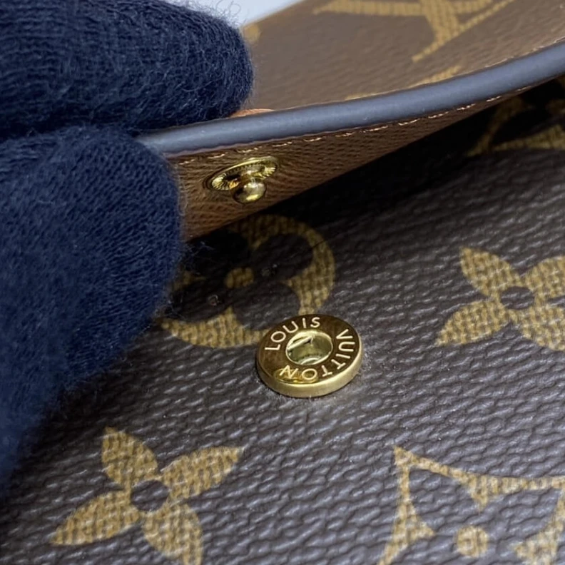 Replica bags lv 1 large g Louis Vuitton Monogram Canvas Emilie Wallet Brown