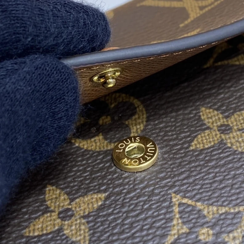 Replica bags lv 1 large g Louis Vuitton Monogram Canvas Emilie Wallet Brown