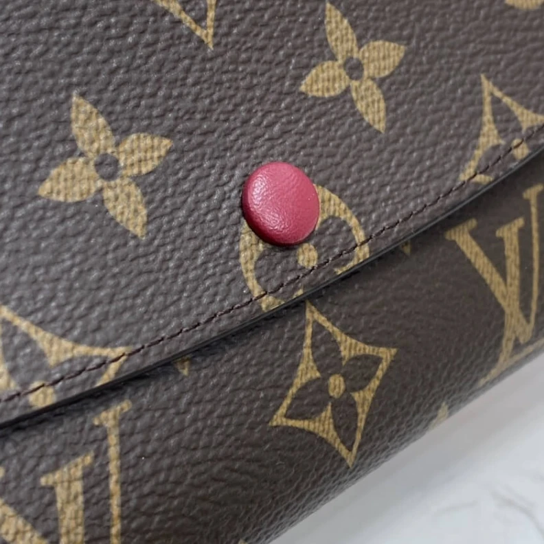 Louis vuitton locations 4 credit Louis Vuitton Monogram Canvas Emilie Wallet Fuchsia