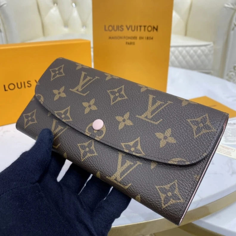 Mythick ru 1 large g Louis Vuitton Monogram Canvas Emilie Wallet Pink