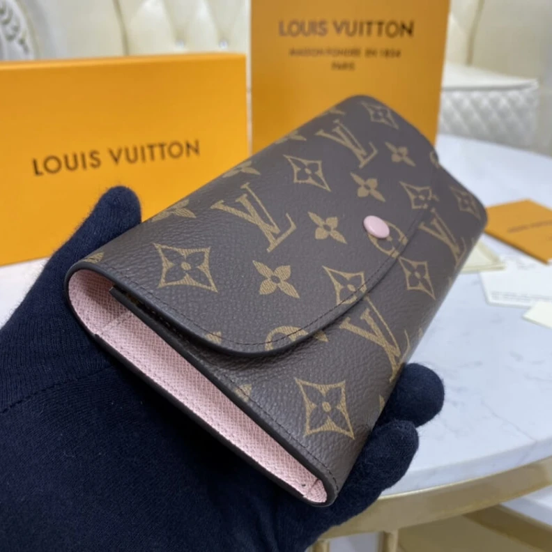 Mythick ru 1 large g Louis Vuitton Monogram Canvas Emilie Wallet Pink