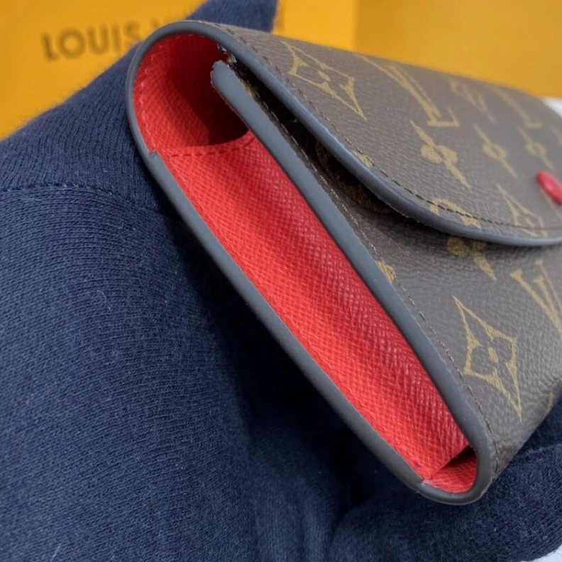Louis vuitton locations Proving th Louis Vuitton Monogram Canvas Emilie Wallet Red
