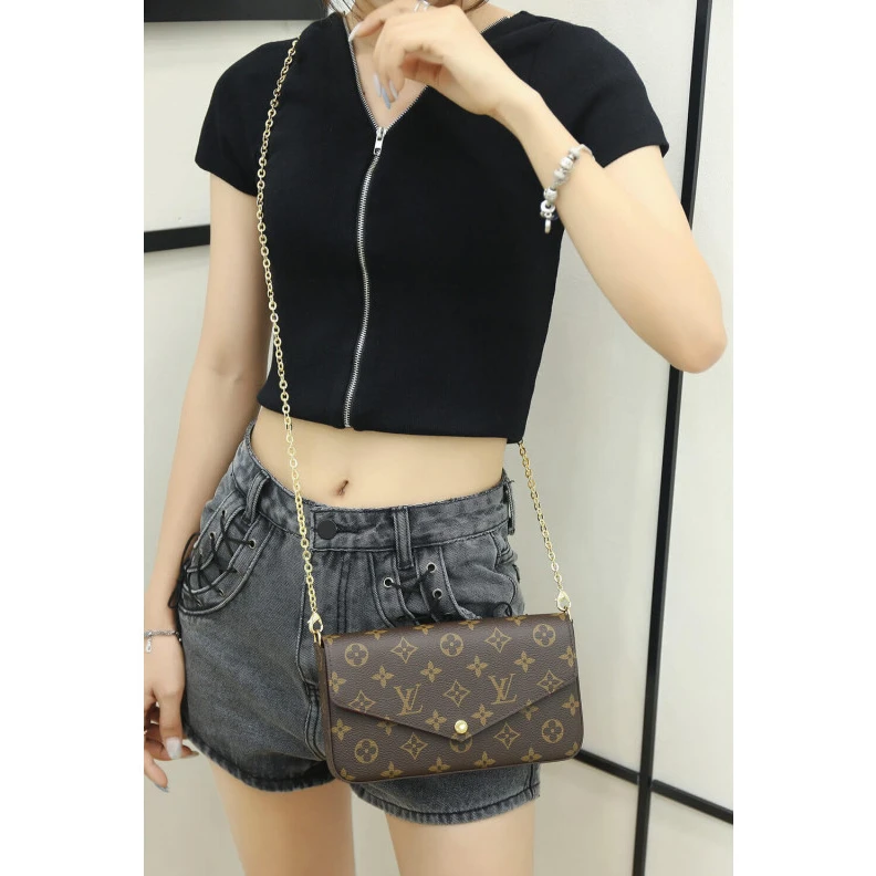 Replica bags Textile l LV Monogram Canvas Felicie Pochette