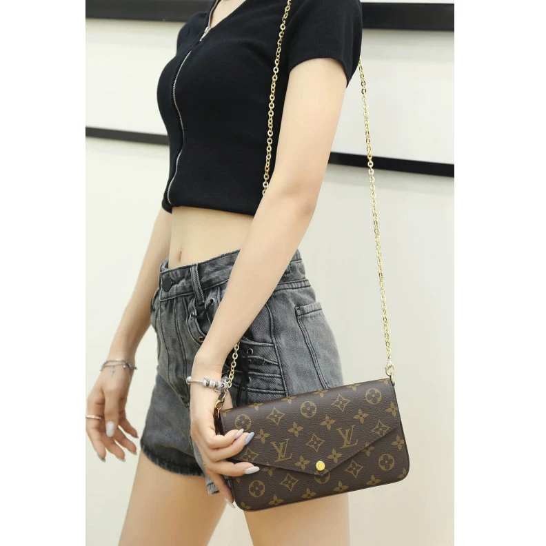 Replica bags Textile l LV Monogram Canvas Felicie Pochette