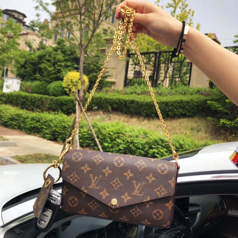 Replica bags Textile l LV Monogram Canvas Felicie Pochette