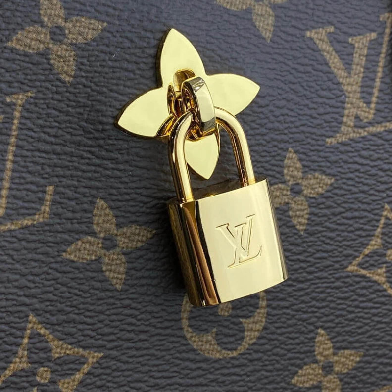 Replica bag 2 flat in Louis Vuitton Monogram Canvas Flower Tote Black