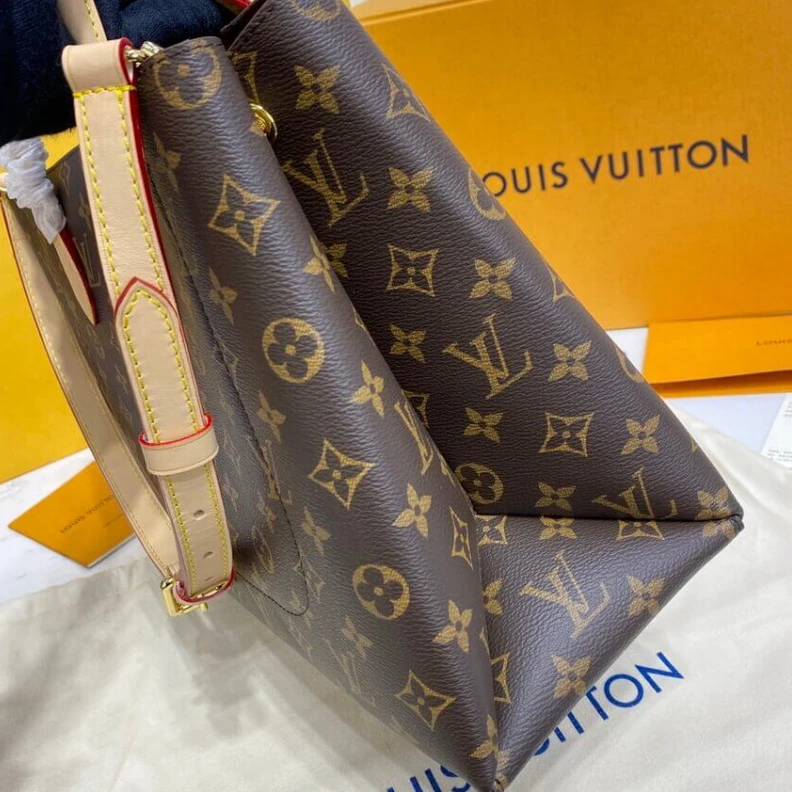 Top lv Key bell LV Monogram Canvas Flower Tote