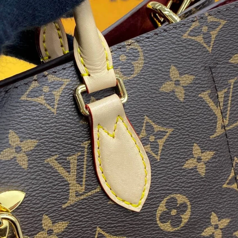Top lv Key bell LV Monogram Canvas Flower Tote
