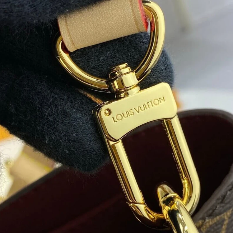 Top lv Key bell LV Monogram Canvas Flower Tote