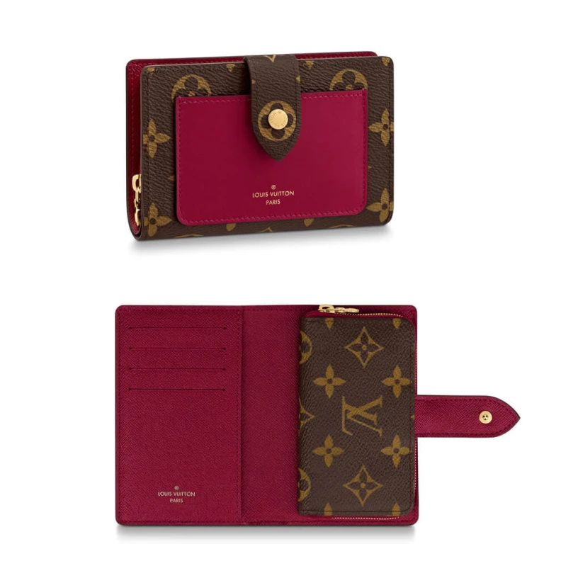 Large zip Louis Vuitton Monogram Canvas Juliette Wallet