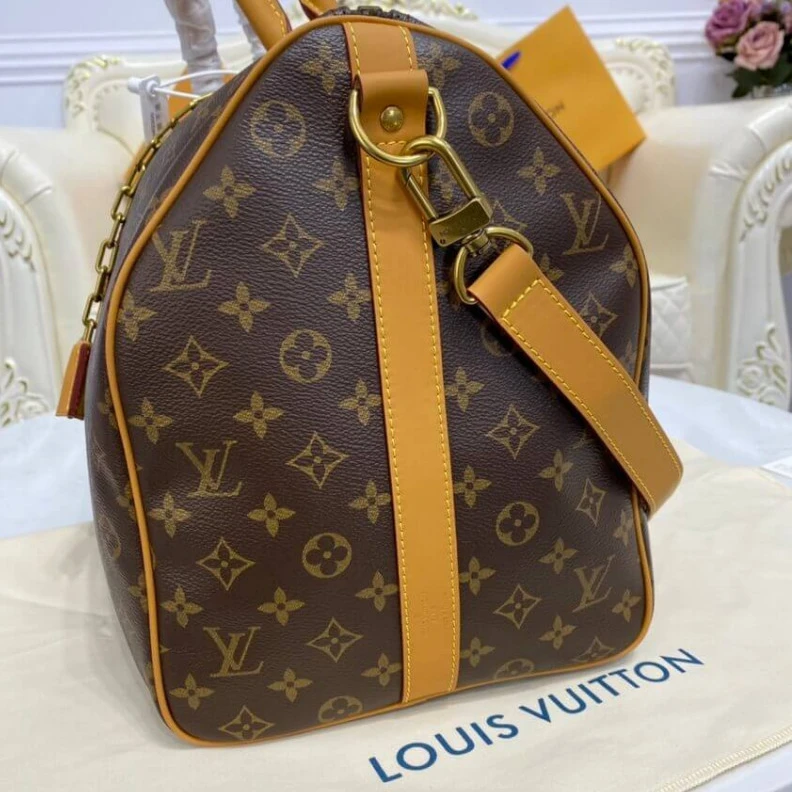 Louis vuitton locations Coton Tex Louis Vuitton Monogram Canvas Keepall Bandouliere 50