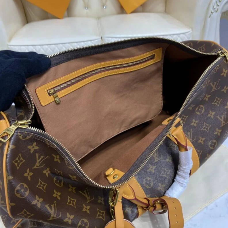 Louis vuitton locations Coton Tex Louis Vuitton Monogram Canvas Keepall Bandouliere 50