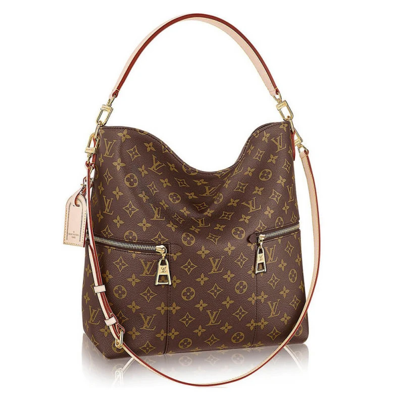 Customiza LV Monogram Canvas Melie Shoulder Tote Bag