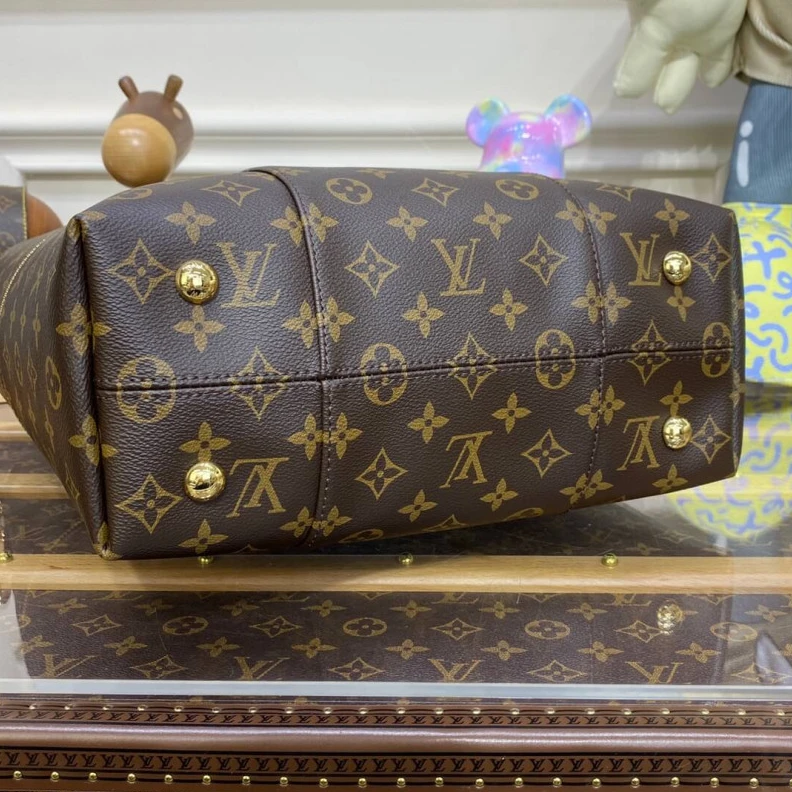 Top lv Customiza LV Monogram Canvas Melie Shoulder Tote Bag