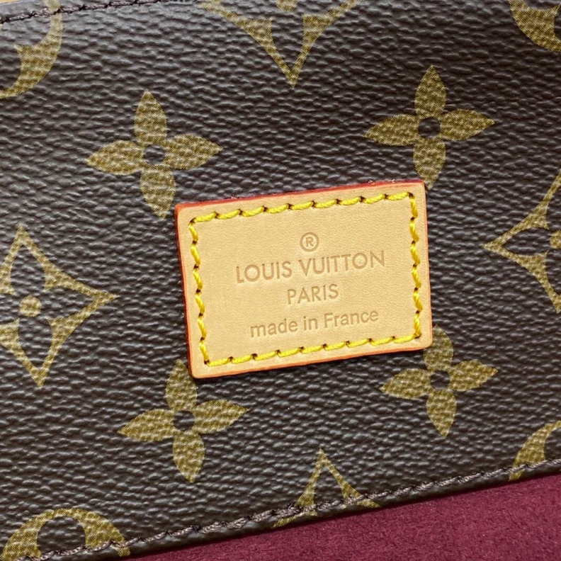 Top lv Customiza LV Monogram Canvas Melie Shoulder Tote Bag